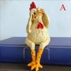 1PC Home Funny Chicken Fence Decor Statues Resin Garden Farm Yard Chicken Sculpture Art Craft Courtyard It's Funny To People LS