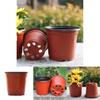And Lightweight 10/50/100pcs Double Color Plastic Plants Nursery Pot For Seedlings**