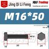 Grade 12.9 Reverse Thread Hex Bolt, M6-M24 High-Strength Blackened Hexagon Screw