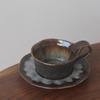 160ml Kiln Ceramics Hand-washed Coffee Mugs and Saucers Exquisite Italian Concentrated Latte Cups American Afternoon Tea Cups