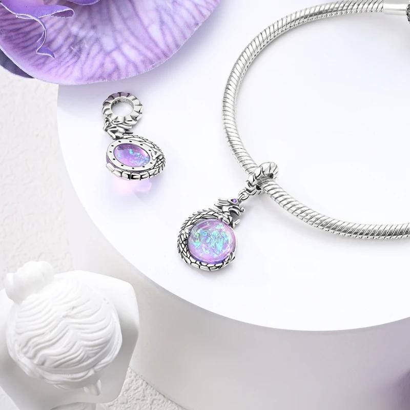 Anniversary Copper Dinosaur Chameleon Dragon Charms Beads Fit Bracelet Bead Jewelry Making Fine Jewelry Gift