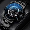 Fashion Men Black Stainless Steel Watch Luxury Calendar Quartz Wrist Watch Mens Business Watches for Man Clock