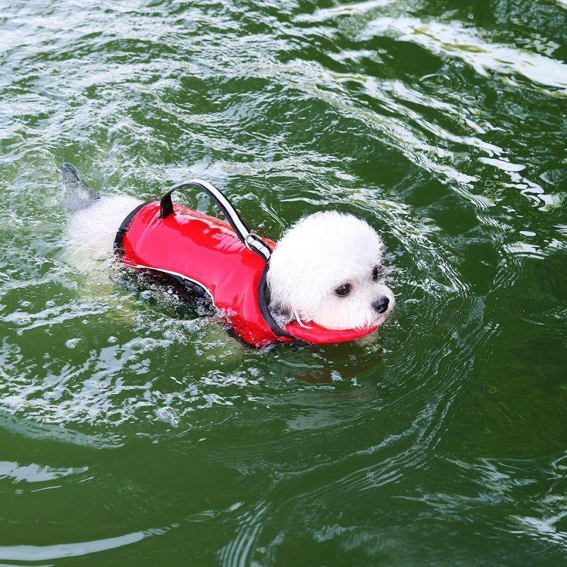 

Pet Supplies New Arrival Traction Satchel Dog Outdoors Convenient Safety Swimsuit Small, Medium and Large Dogs Life Jacket 24 Sports Swimsuit-Big Red XS