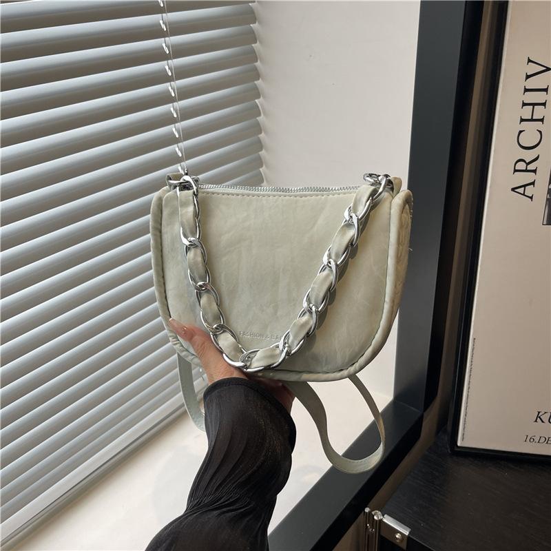High-end Niche Bag, Fashionable Crossbody Bag, Single-shoulder Saddle Bag