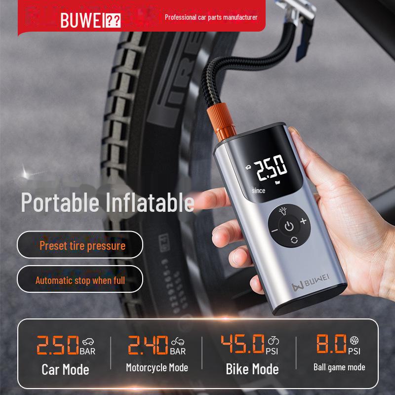Compacte Draadloze Luchtpomp voor Fietsen, Auto's en Motorfietsen