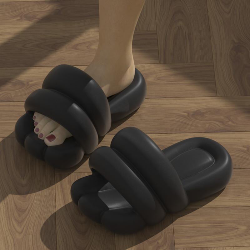 Indoor Nonslip Eva Slippers For Home Use With Thick Sole For Couples Comfort