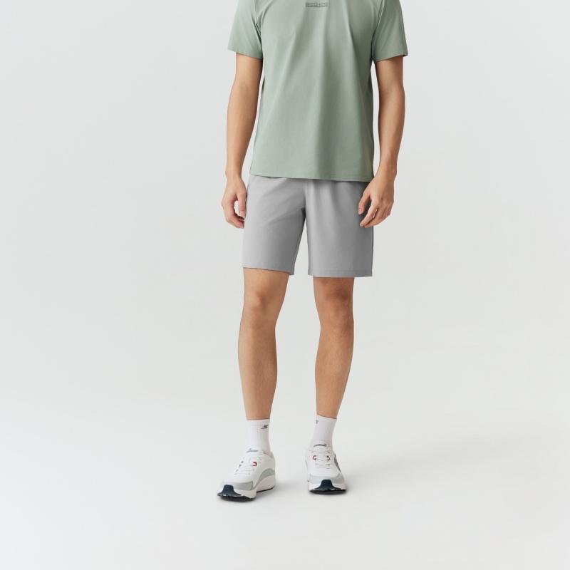 Skechers Solid Color Elastic Straight Leg Breathable Casual Shorts Men shorts P226M198-002E