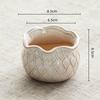 Creative Ceramic Flowerpot Petal-Rim / Lotus Shape Succulent Planter Desktop Ornament for Home Garden Decor