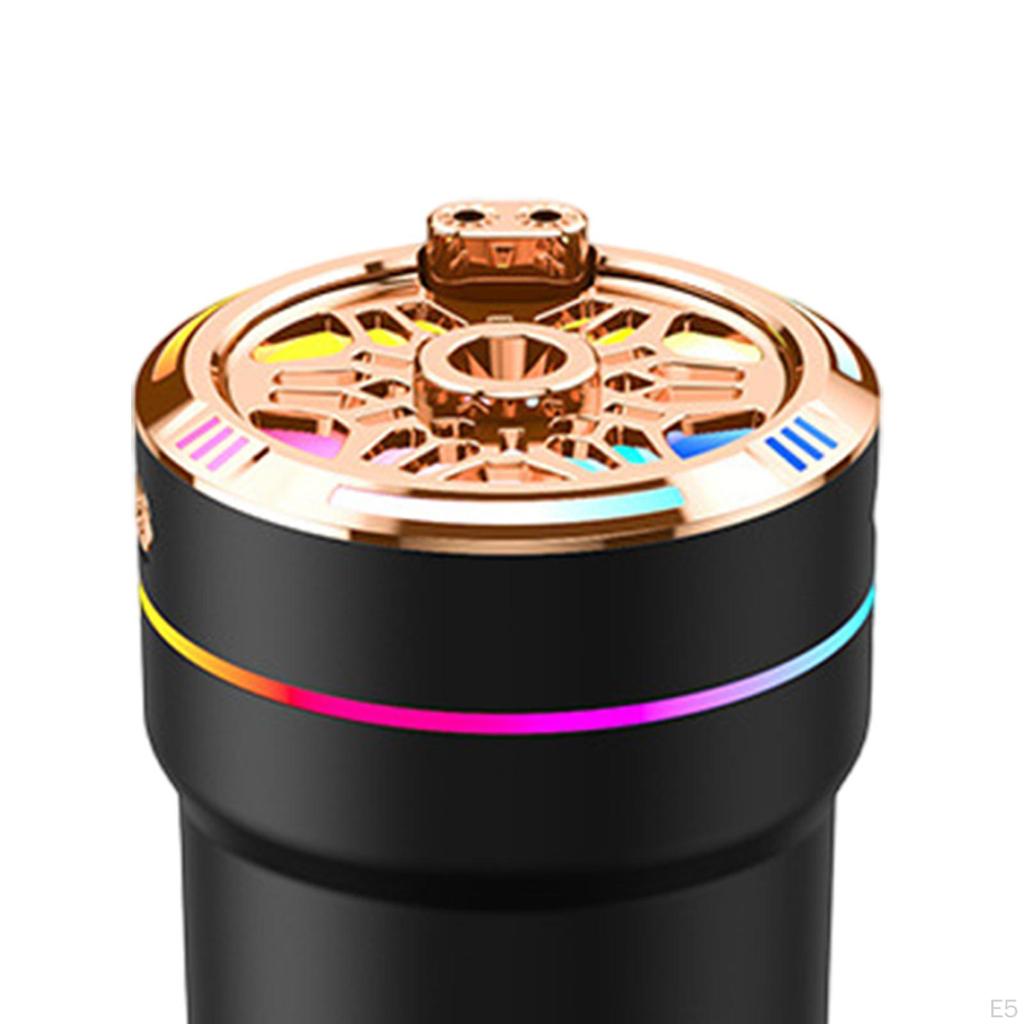 Difuzor de ulei esențial pentru mașină, umidificator, reîncărcabil USB, 300 ml cu lumini colorate
