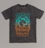 T-shirt Queens Of The Stone Age Montage Stone Wash Carbone