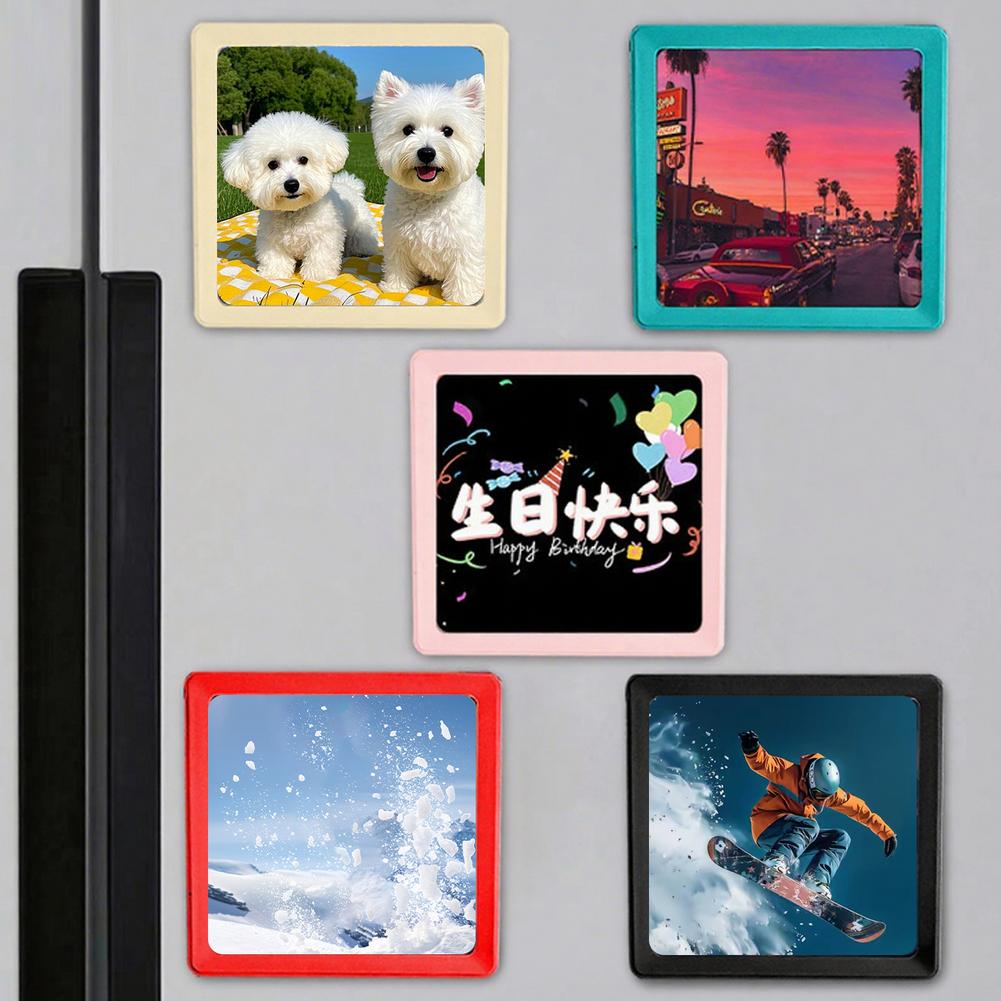 Multi Functional Bluetooth Wireless Music Photo Frame, DIY Photos, Messages, Timed Magnetic Music Refrigerator Stickers