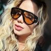 Large Thick Frame T-Rivet Aviator Sunglasses - Unisex European & American Fashion Trendsetter