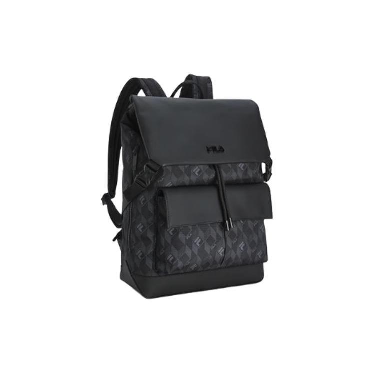 New FILA HERITAGE Fabric Backpack Men's Jet Black F13M428104FBK