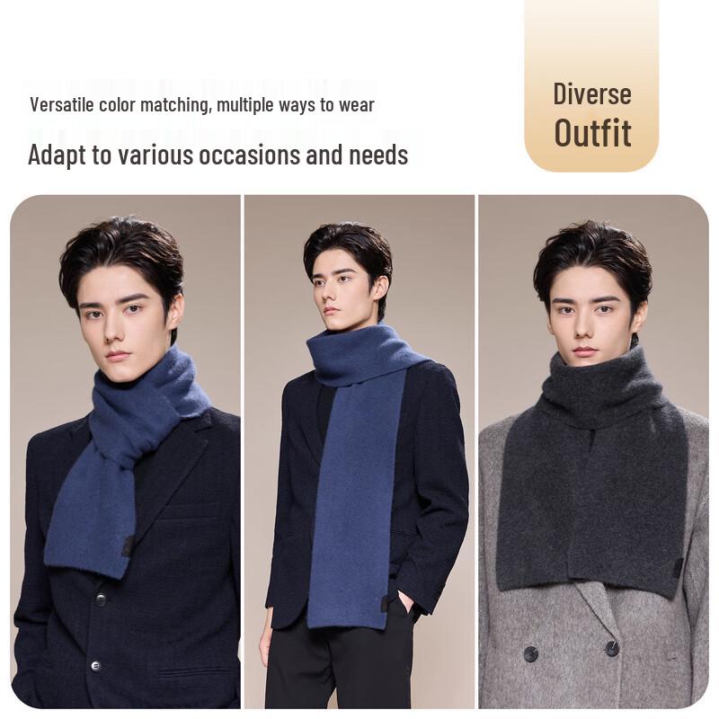 JIUMU Men's 100% Cashmere Scarf