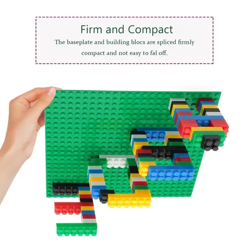 Non-Toxic Classic Baseplate 32*32 16X32 16X16 Dots Building Blocks Bricks Base Plates Diy Plastic Board Building Blocks Construction Toys