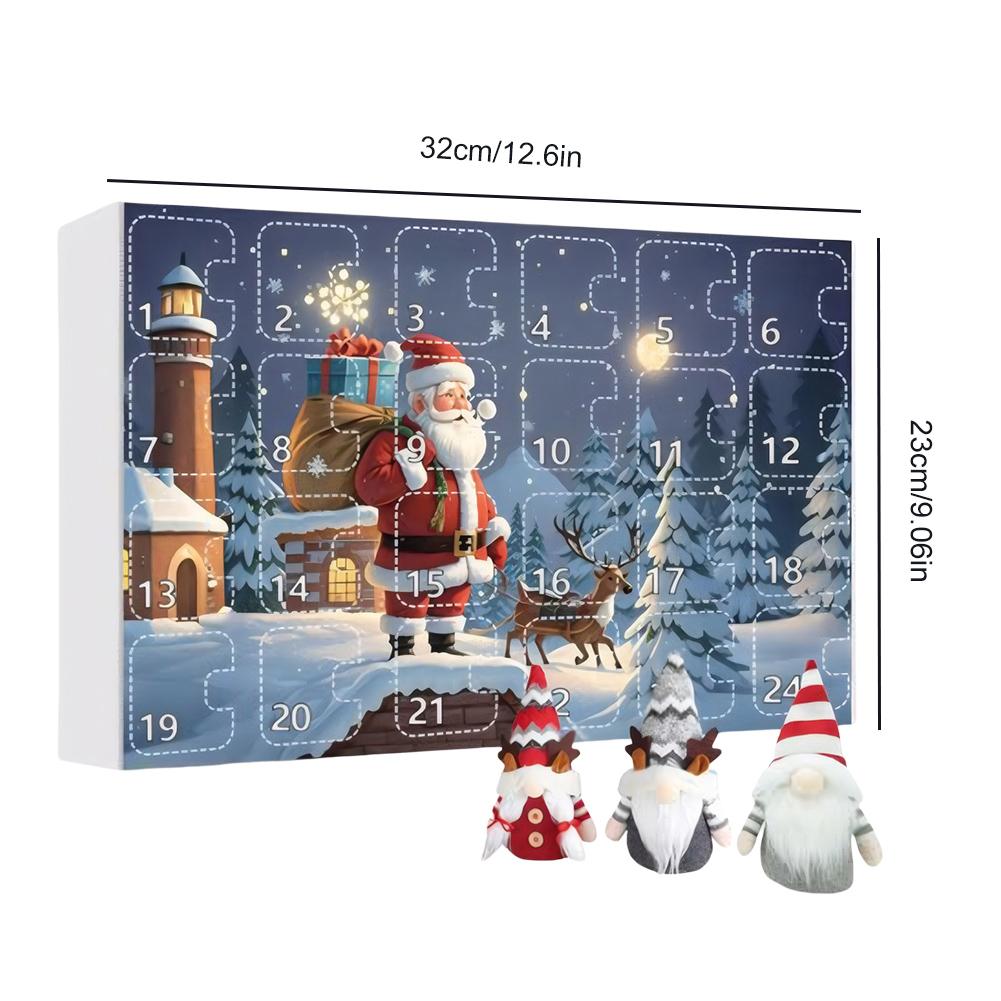 2024 Christmas Gnome Holidays Advent Calendar Gnome Dolls 24 Days Xmas Countdown Calendar Christmas Countdown Calendar for Kids