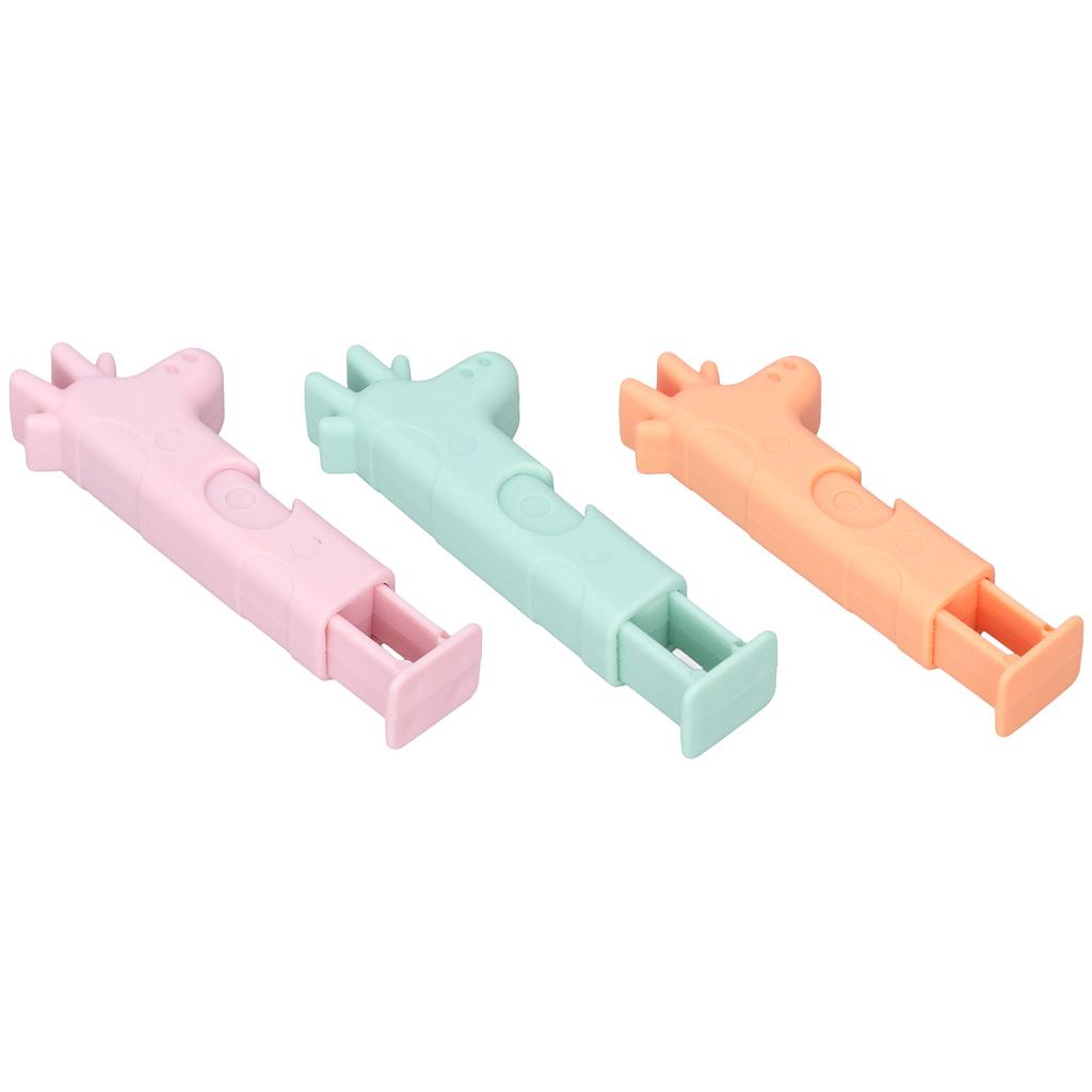 Sealing Clips Strong Clamping Force Moisture Proof Giraffe Look Plastic Bag Clips for Food Storage B