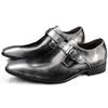 Luxury Gentleman Man Business 38~48 Wedding Formal Designer Mens Dress Casual Patent Leather Italian Monks Shoes for Men Loafers