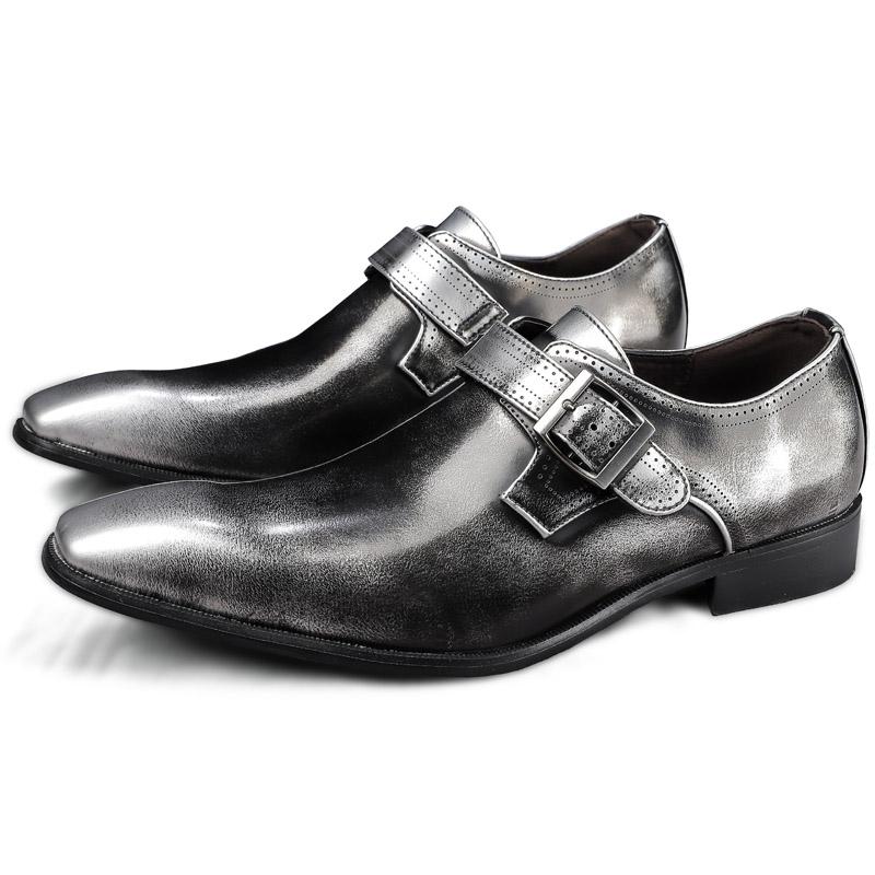 Luxury Gentleman Man Business 38~48 Wedding Formal Designer Mens Dress Casual Patent Leather Italian Monks Shoes for Men Loafers