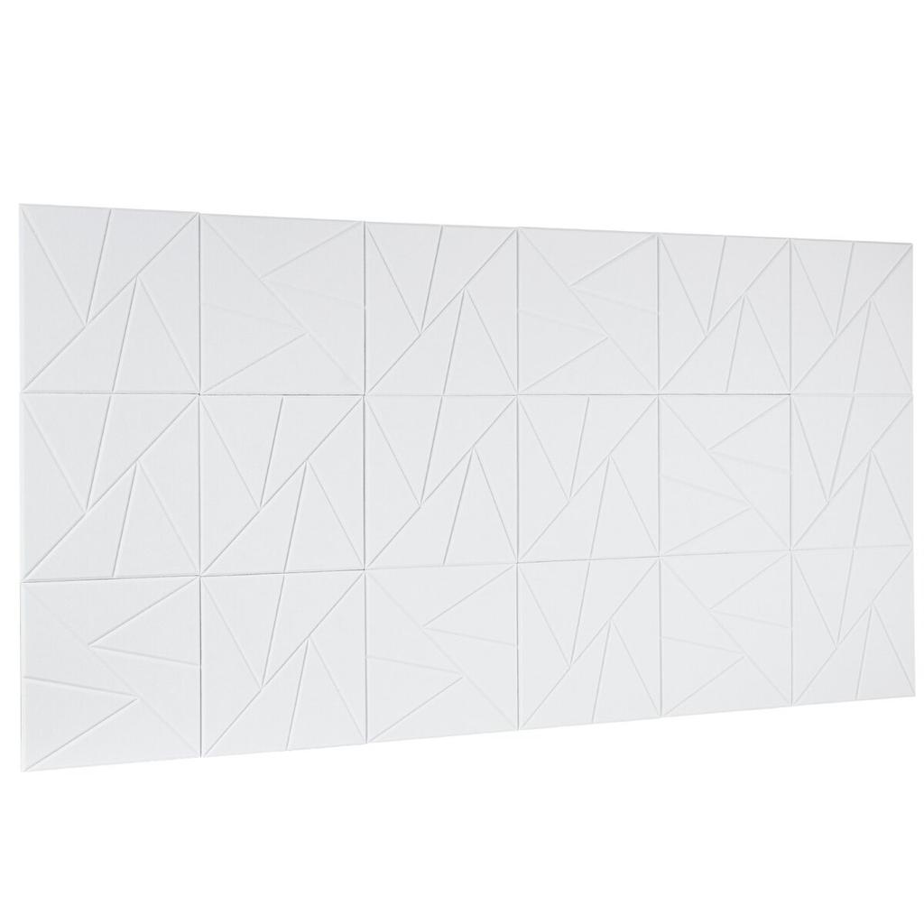 18 Pack Acoustic Wall Panels 11.8 X 11.8 X 0.4 Inch Self-Adhesive White