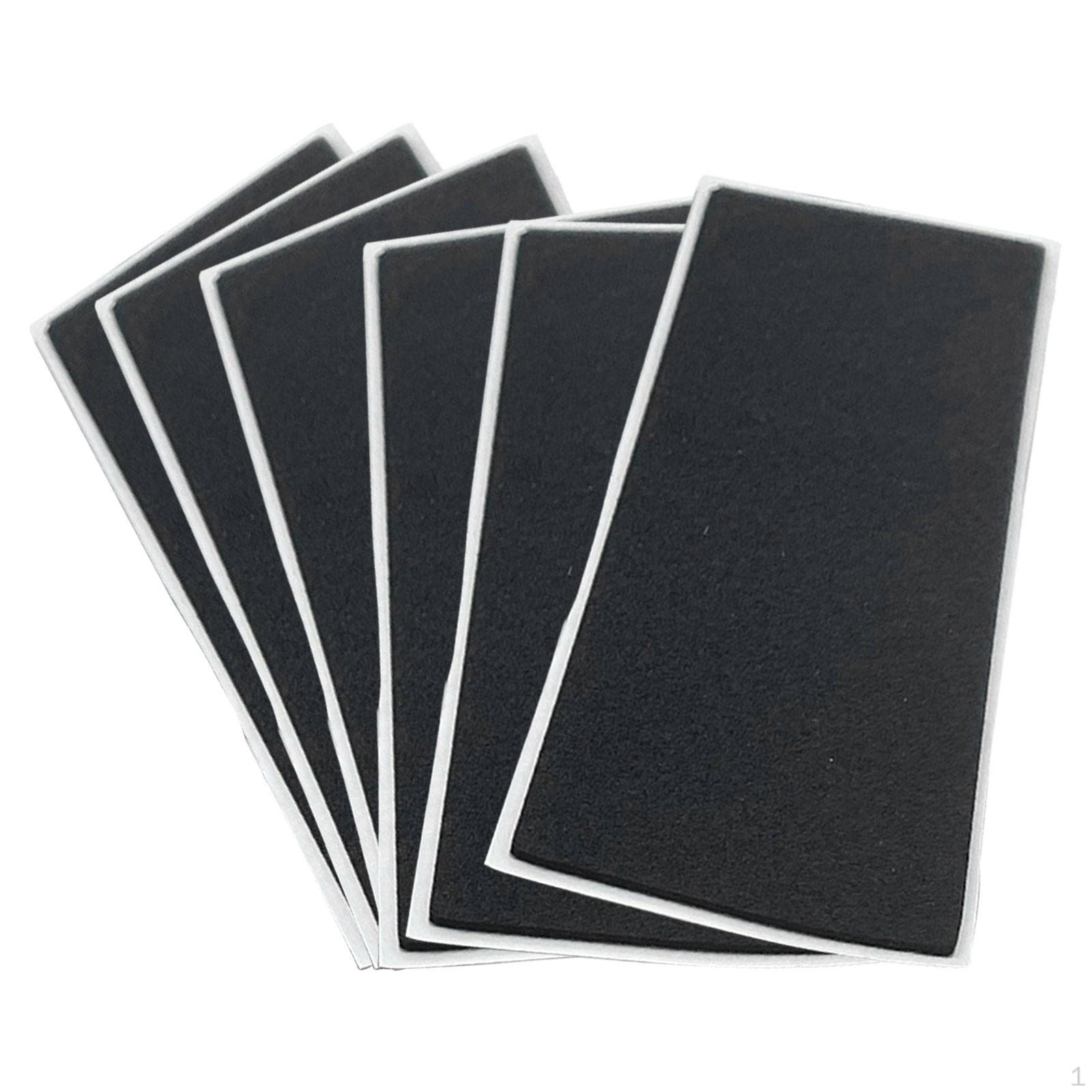 Набор из 6 штук шкурки для фингерскейтов для мини-досок White Black