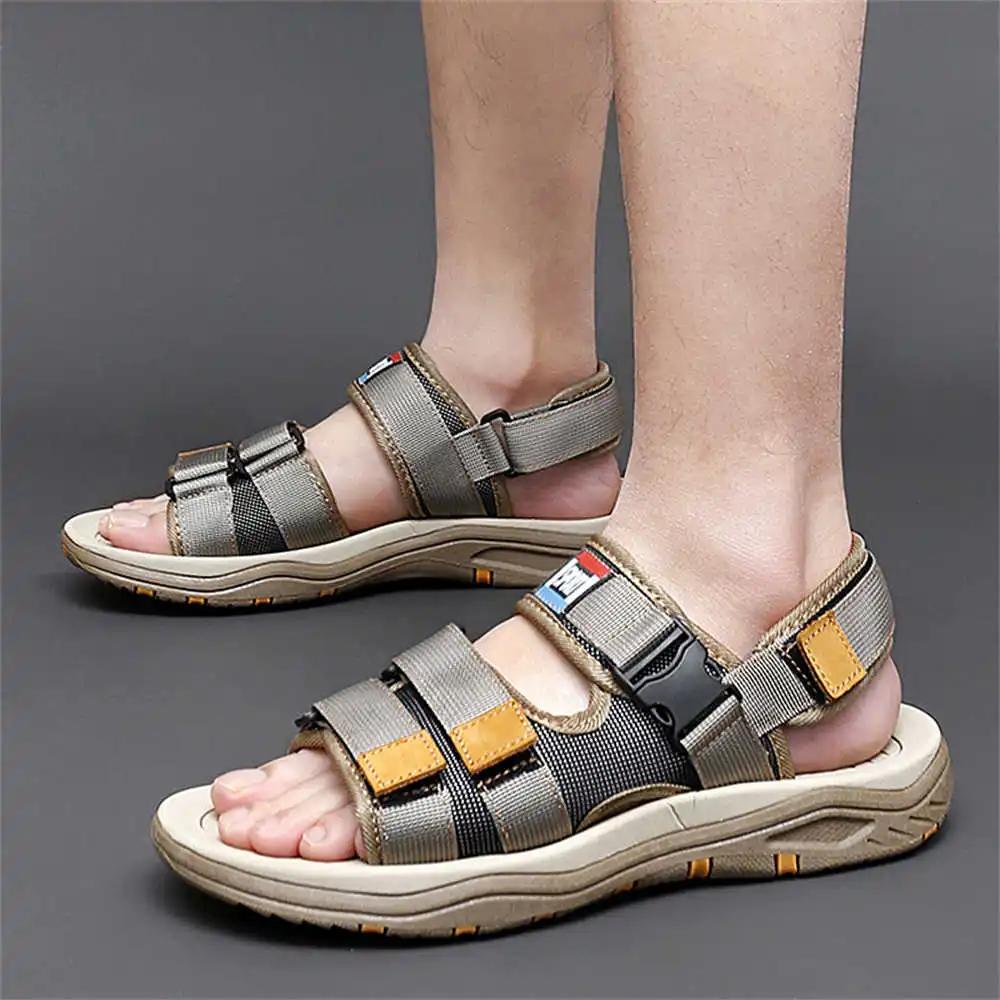 44-45 Fall All Black Sneakers Sea Slippers Men Shoes Hawaiian Men's Sandals Sport Baskette Runing Unique Best-selling