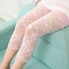 Sommerleggings für Mädchen Kinder Caprihosen Dünne Spitzen- und Spitzenleggings Neuer Stil
