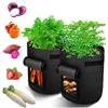 Reusable Non-Woven Felt Planting Bag with Harvest Window for Vegetables