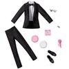 Mattel - Barbie Ken Fashion 2-Pack, Groom Outfit for Ken Doll with Tuxedo, Shoes, Watch, Gift, Wedding Cake with Tray & Bouquet