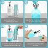 Mouthwash Dispenser for Bathroom Organizer with Cup Holder Detachable Acrylic Mouthwash Container 16 Oz,Mouth Washer Dispenser