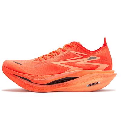 361 Scarpe da Corsa Casual Marathon Racing in Tessuto Basse a Lunghezza Intera con Piastra in Carbonio Unisex Arancione Rosso 672512205-5