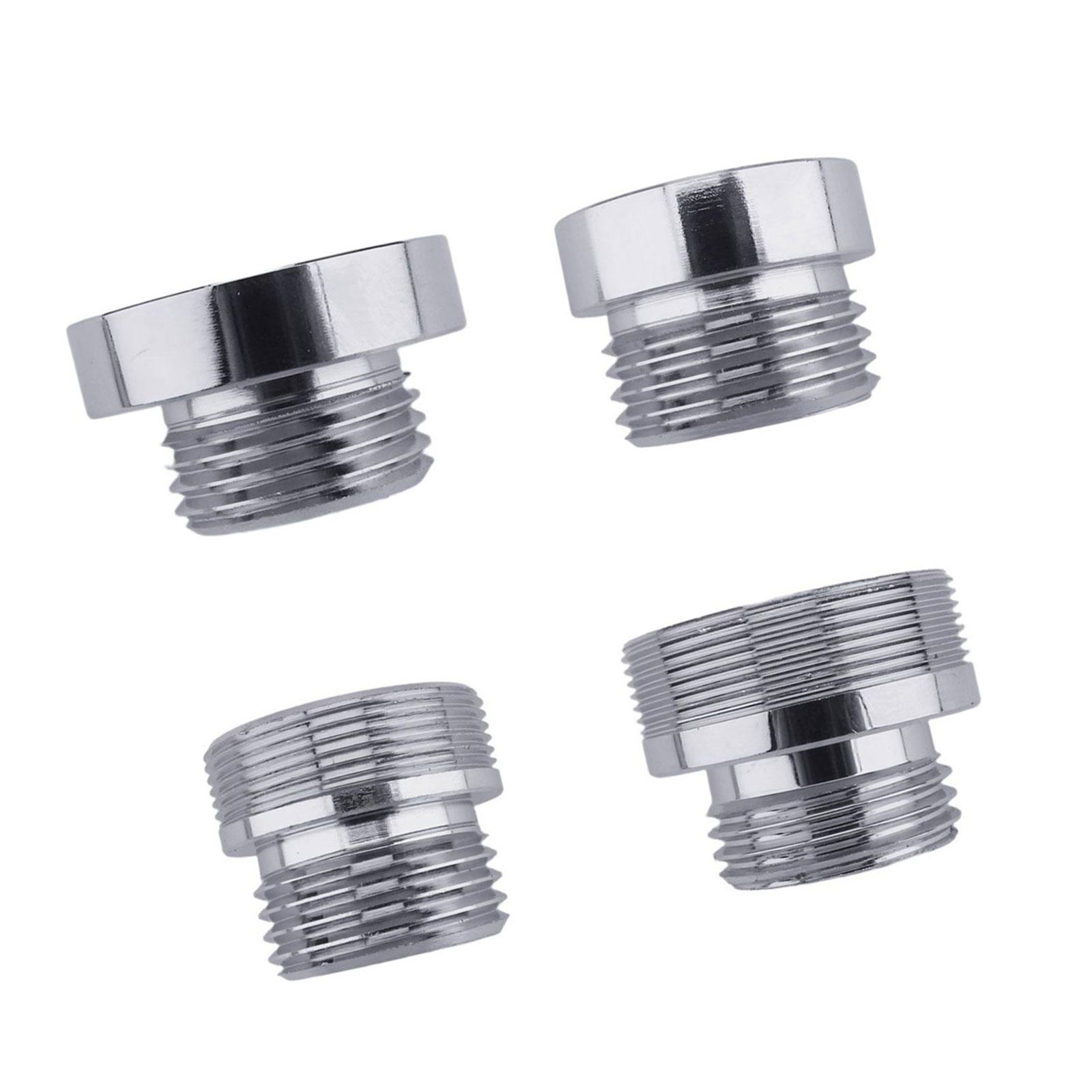 

Metal Shower Filter Adapter 4PCS Set Shower Head Water Softener Adapter Simple Installation for Hard Water Treatments 1