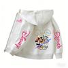 2026 Family Trip Kids Zip Up Hoodie Cute Cartoon Mouse & Friends Graphic Casual Hooded Jacket