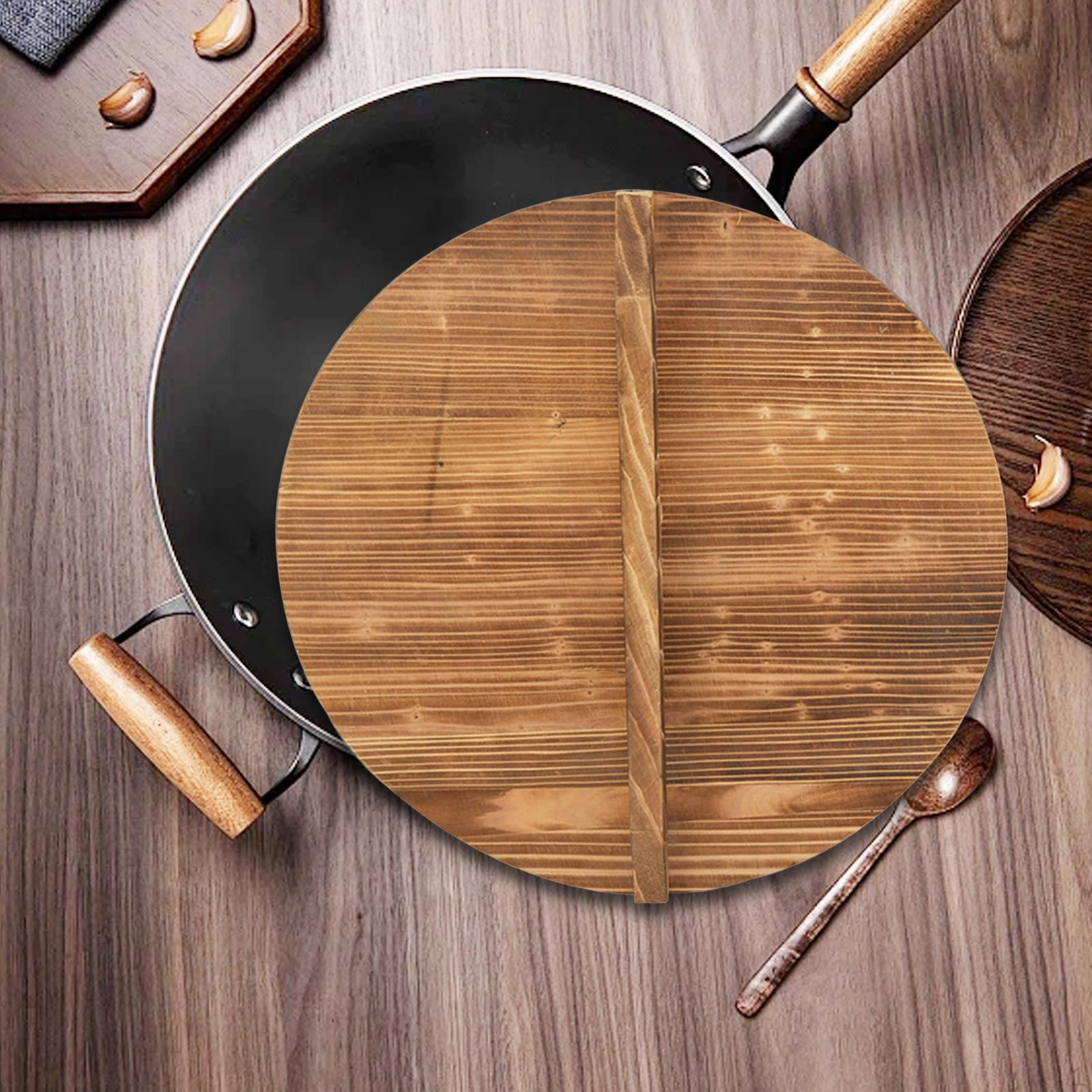 

Термостойкая и защищающая от ожогов деревянная крышка 32.6cm