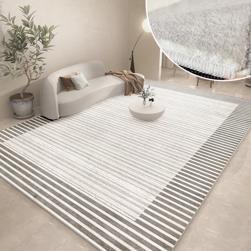Modern Carpets for Living Room Abstract Large Area Plush Rugs Bedroom Decor Bedside Carpet Grey Thickened Floor Mat Lounge Rug