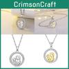 Elegant Zirconia Round Mother And Child Theme Jewelry For Mother's Day Gift In Gold And Silver
