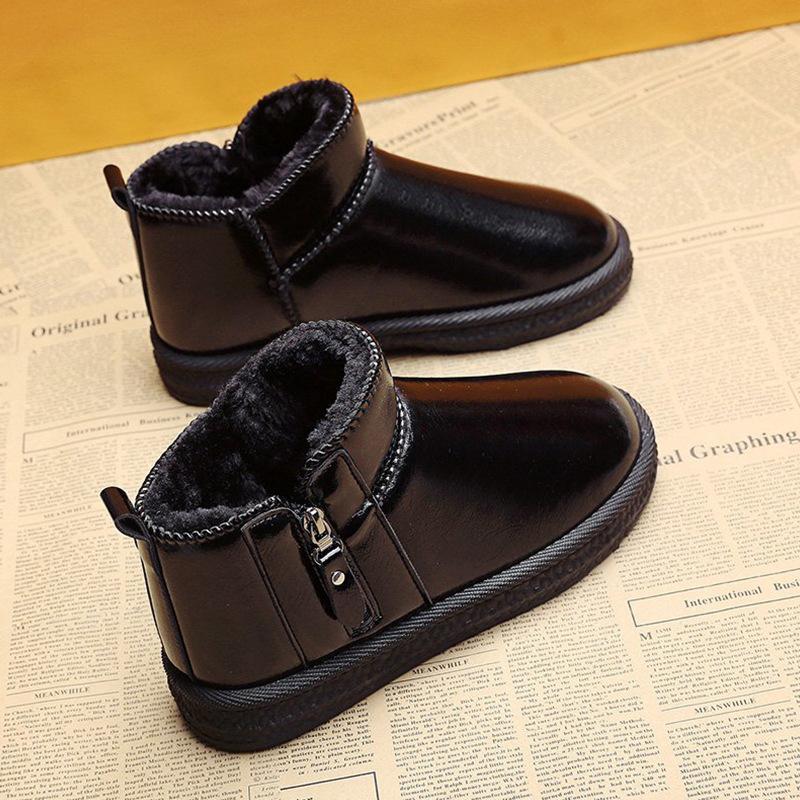 Ground Boots Women's Winter 2025 New Velvet Thickened Cotton Shoes Waterproof Short Boots Women's Foreign Cotton Boots