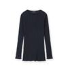 CoTTon PleaTs Round T shirT Skel