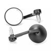 Universal Motorcycle Rearview Mirror CNC Aluminum Handlebar Round Side View Harley Style Bikes