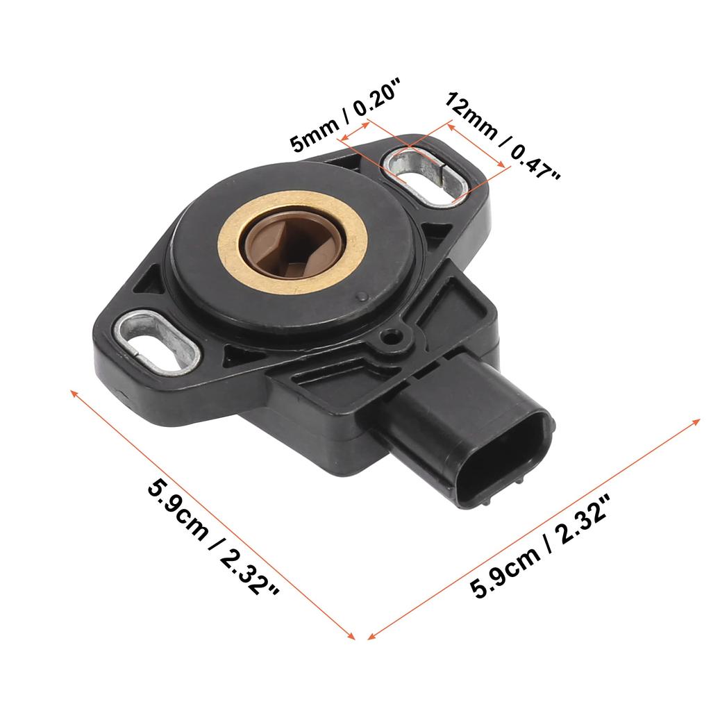 X AUTOHAUX Car Throttle Position Sensor Replacement JT7H Black for Honda Old Fit 2003-2008
