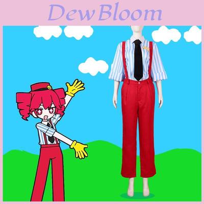 Anime Game Cosplay Costume Polyester Outfit With Hat For Halloween Roleplay Events