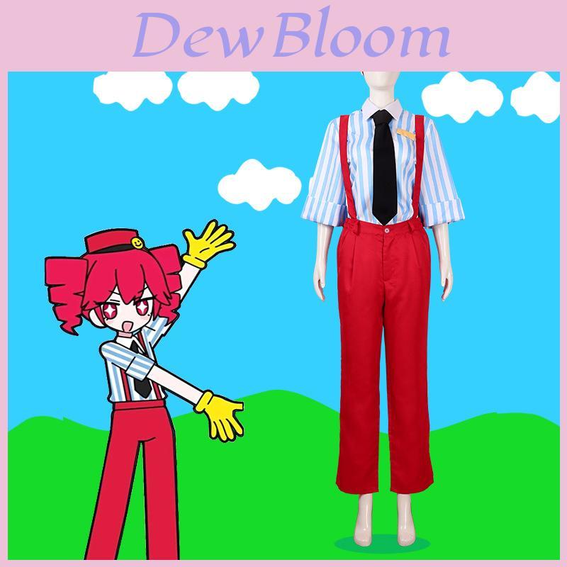 Anime Game Cosplay Costume Polyester Outfit With Hat For Halloween Roleplay Events