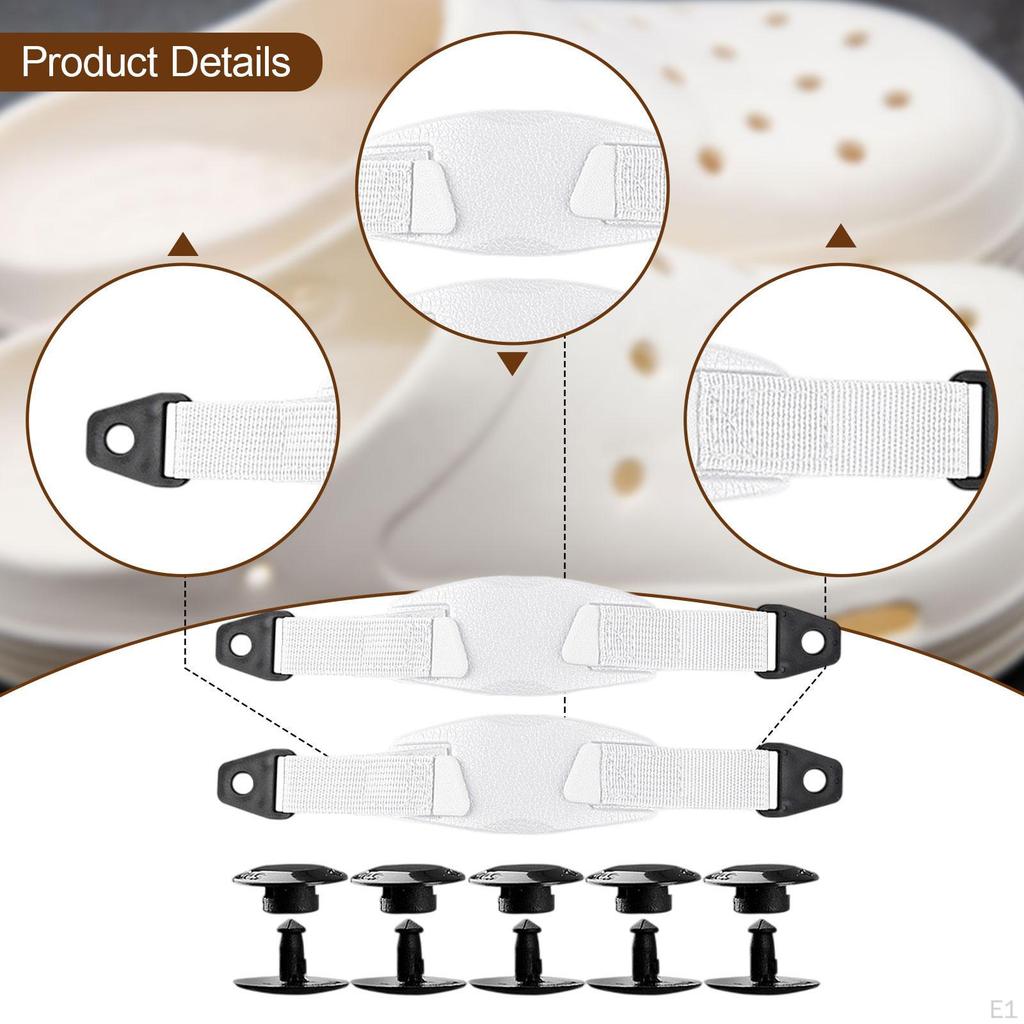 Hole Shoes Back Strap Anti Loose Removable EVA Shoe Ankle Belt for Slide Women