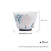 White porcelain hand-painted group flower master cup Kung Fu tea set household pastel hydrangea tea cup tea cup