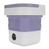 Portable Mini Washing Machine Small Clothes Foldable Laundry Machine with 3 Cleaning Modes for Hotel Home Apartment