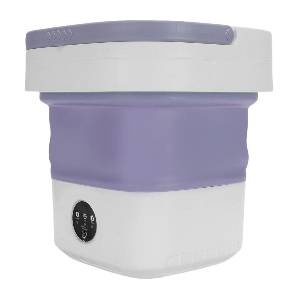 Portable Mini Washing Machine Small Clothes Foldable Laundry Machine with 3 Cleaning Modes for Hotel Home Apartment