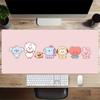 Kawaii Friends Collection Large Gaming Mouse Pad Nonslip Rubber Base Waterproof Desk Mat For Office Pc Laptop
