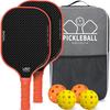 BAGAIL Pickleball Pickleball USAPA Honeycomb Pickleball Carry Bag Pickleball Gift for Beginners and Orange Paddles, Rackets, Approved, Non-Slip