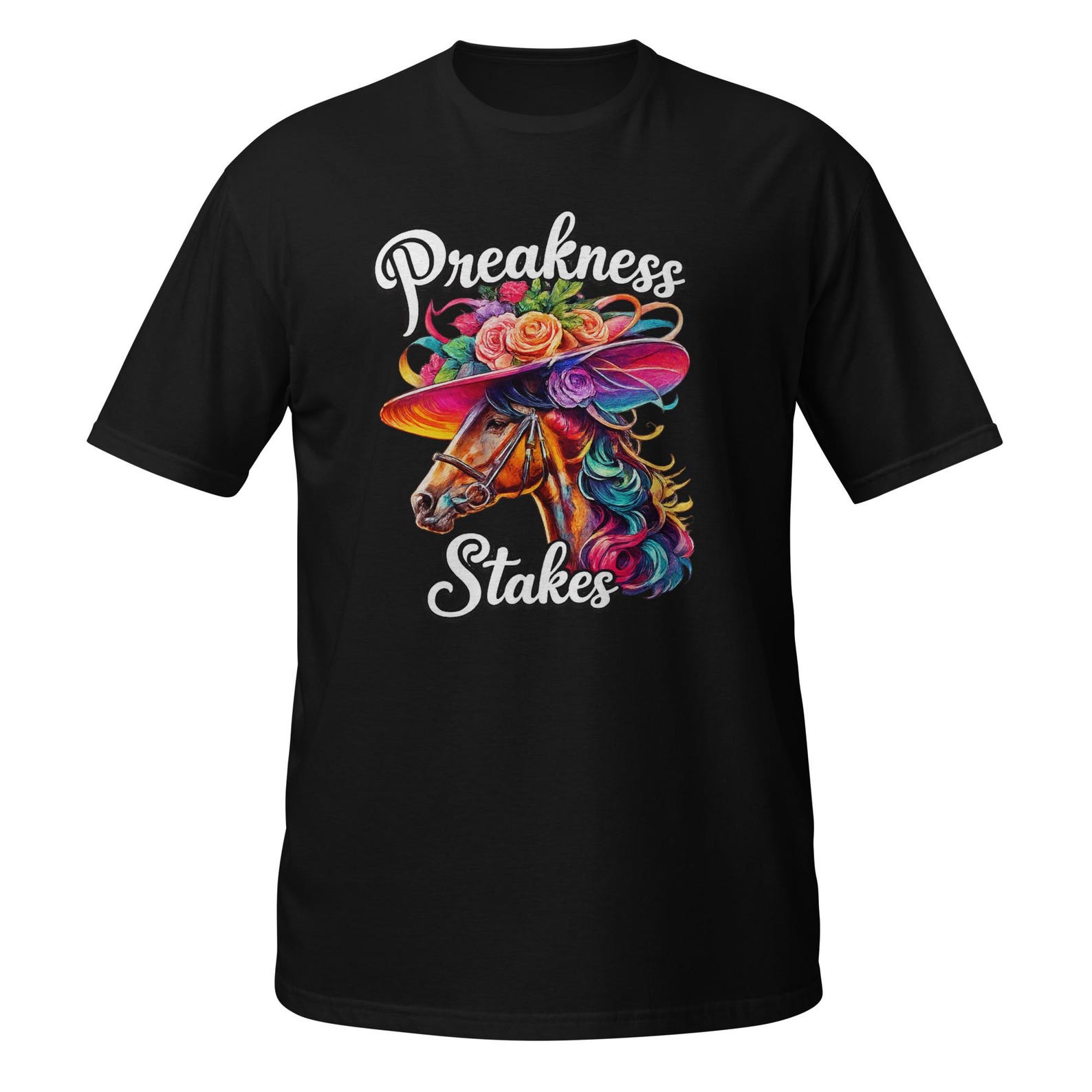 Preakness Stakes Horse Racing Shirt, Retro Jockey Derby Fan Tee S