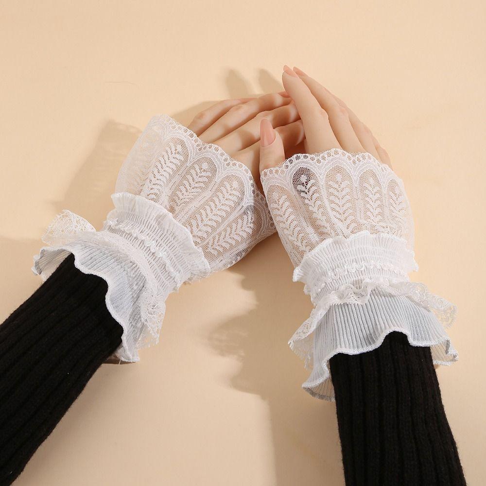 Costume Accessory Fake Sleeves Cuffs Comfortable Lace Cuff Fashion Fake Cuff Daily Accessory
